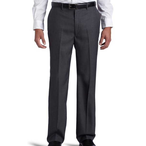 Perry Ellis - Mens 34X29 Classic-Fit Dress Flat Front Pants 34 ...