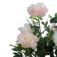 thumbnail image 3 of Northlight 36" Blooming Peony Flower Artificial Potted Plant - Green/Brown, 3 of 4