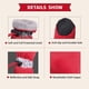 thumbnail image 3 of 4 piezas de zapatos para perros, botas para perros, protector de patas con correas reflectantes, botines antideslizantes para perros pequeños y medianos (rojo), 3 of 5