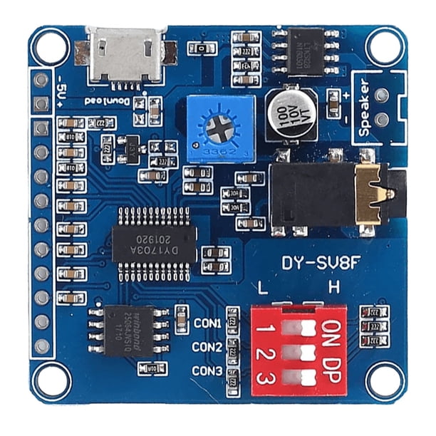 Placa amplificadora DY-SV8F Clase D 5W Mini reproductor música MP3 8M para tarjeta SD/TF