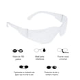 thumbnail image 4 of Lentes de Seguridad Infra Visión 3000 Mica Transparente de Alta Protección Antipolvo y Antirayaduras Uso Industrial para Trabajo, Taller y Construcción Pack de 15 Piezas, 4 of 4