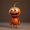 C, variant on Artificial Pumpkin for Halloween Decorations, Durable Resin Outdoor Yard Craft Statue, Festive Party Tabletop Centerpiece Home Room Display，C