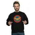 thumbnail image 3 of DC Comics Mens Wonder Woman Circle Logo Sweatshirt, 3 of 4
