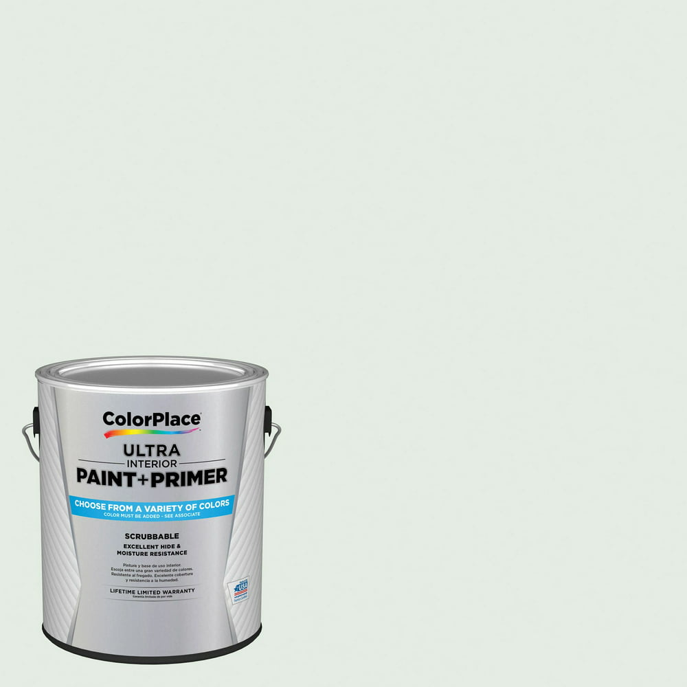ColorPlace Ultra Interior Paint & Primer, Frosted Mint Green, Satin, 1 ...