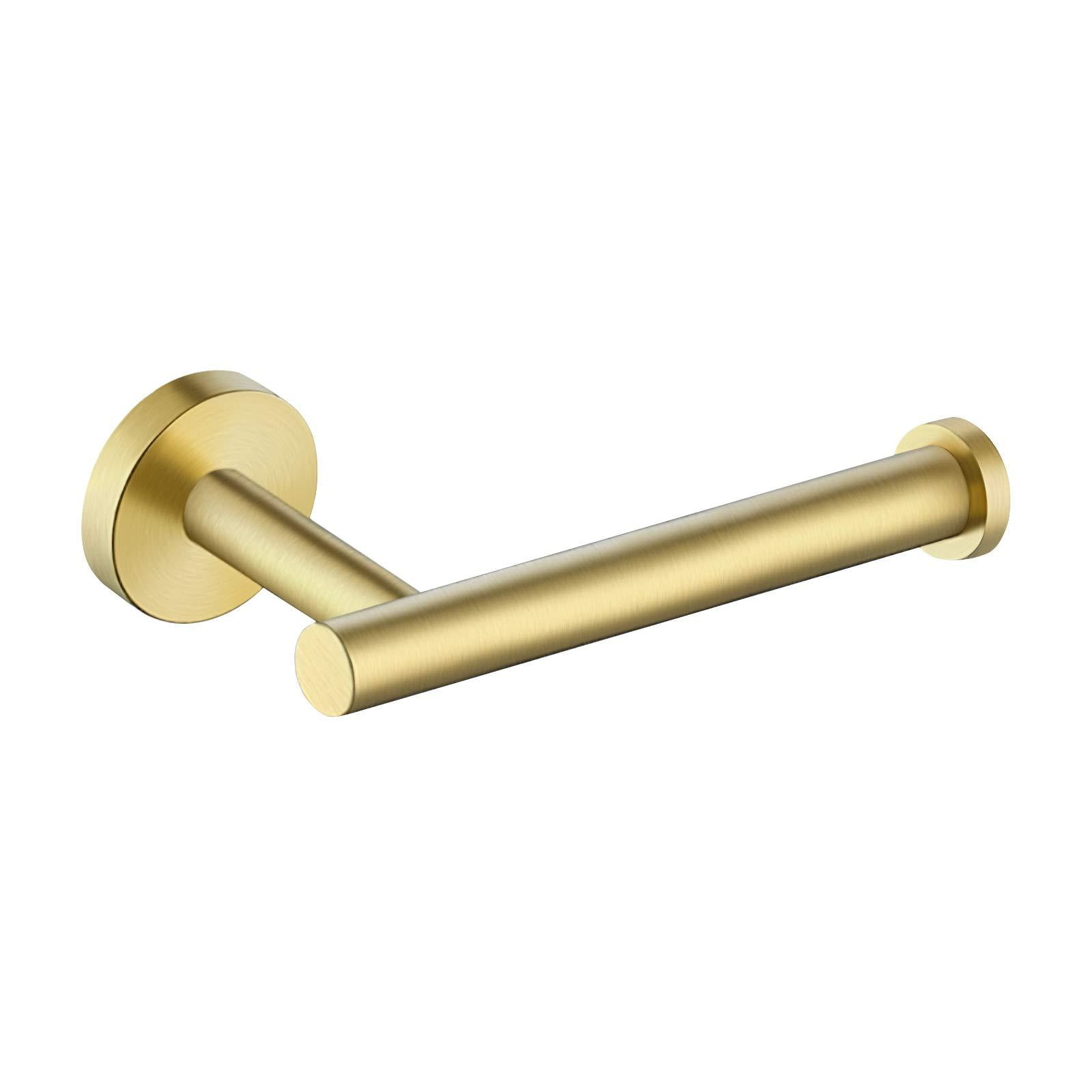 KES Bathroom Toilet Paper Holder Brushed Brass Wall Mount Toilet Roll ...