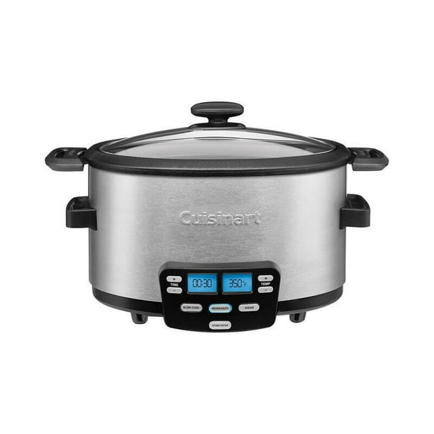 Cuisinart 4 qt. Silver Stainless Steel Programmable Slow Cooker