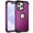 Purple, variant on for iPhone 16 Pro Case, Slim Dual Layer 3 in 1 Heavy Duty Protection Hybrid Hard PC Soft Silicone Rugged Bumper Anti Slip Full-Body Protective Cases for iPhone 16 Pro, Purple