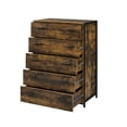 thumbnail image 3 of Miekor Furniture Juvanth Rustic Oak & Black Finish Chest 8604, 3 of 5