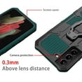 thumbnail image 3 of ELEHOLD Armor Case for Samsung Galaxy S23 6.1",Rugged Hybrid Full Body Protective Case Hidden Kickstand Magnetic Car Mount Anti-Scratch Shockproof Case,Darkgreen, 3 of 8