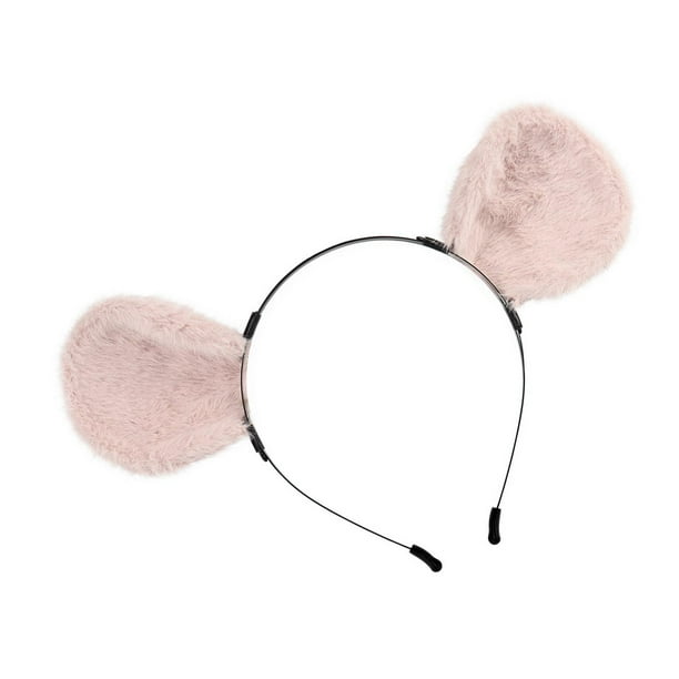 Diadema con orejas de rata Yinane tocado de Anime rosa