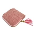 thumbnail image 4 of Estuche organizador de joyas de viaje pequeño con compartimentos para guardar joyas. Rosa claro, 4 of 8