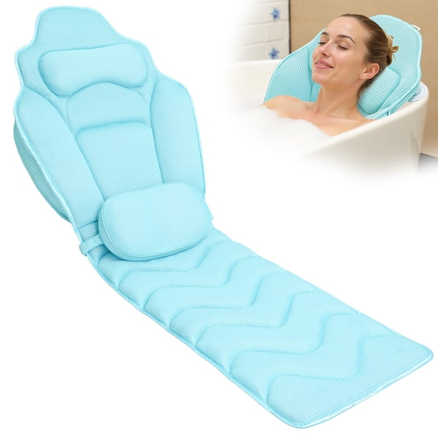 Almohada de baño para todo el cuerpo Idle Hippo, extra larga, 155 cm