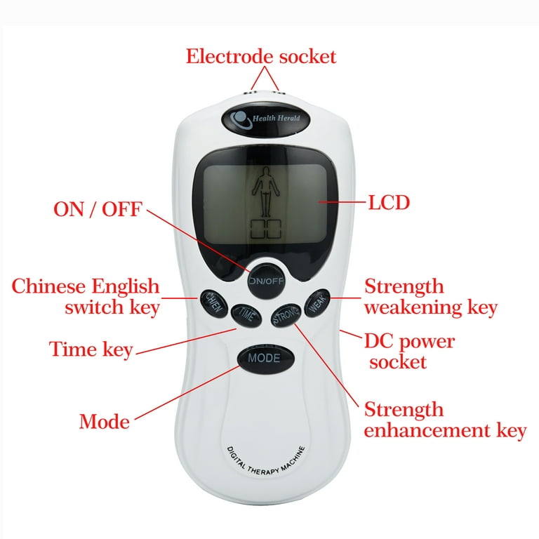 Onemayship Tens Unit Electrical Massager Pulse Muscle Stimulator Back Pain  Relief Electrical Stimulation Muscle Relax Therapy 