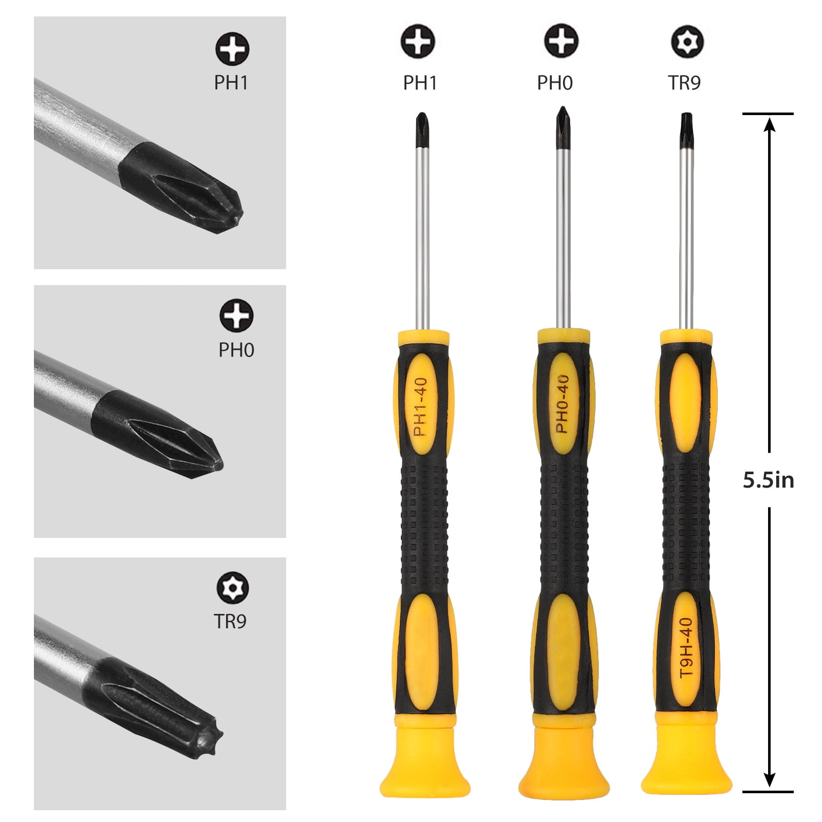 TSV Complete Set Repair Cleaning Tool Kit for Sony Security Screwdriver T9 (TR9) PH0 PH1 Fit for Microsoft Xbox One/Xbox 360, Sony PS3/PS4 Controller/Console - Walmart.com
