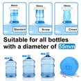 thumbnail image 2 of 4 Packs Water Jug Cap, 3-5 Gallon No Leaking Silicone Replacement Cap, Food Grade Bottle Caps for 2.16in/55mm Bottle, Reusable Water Dispenser Caps, 2 of 5