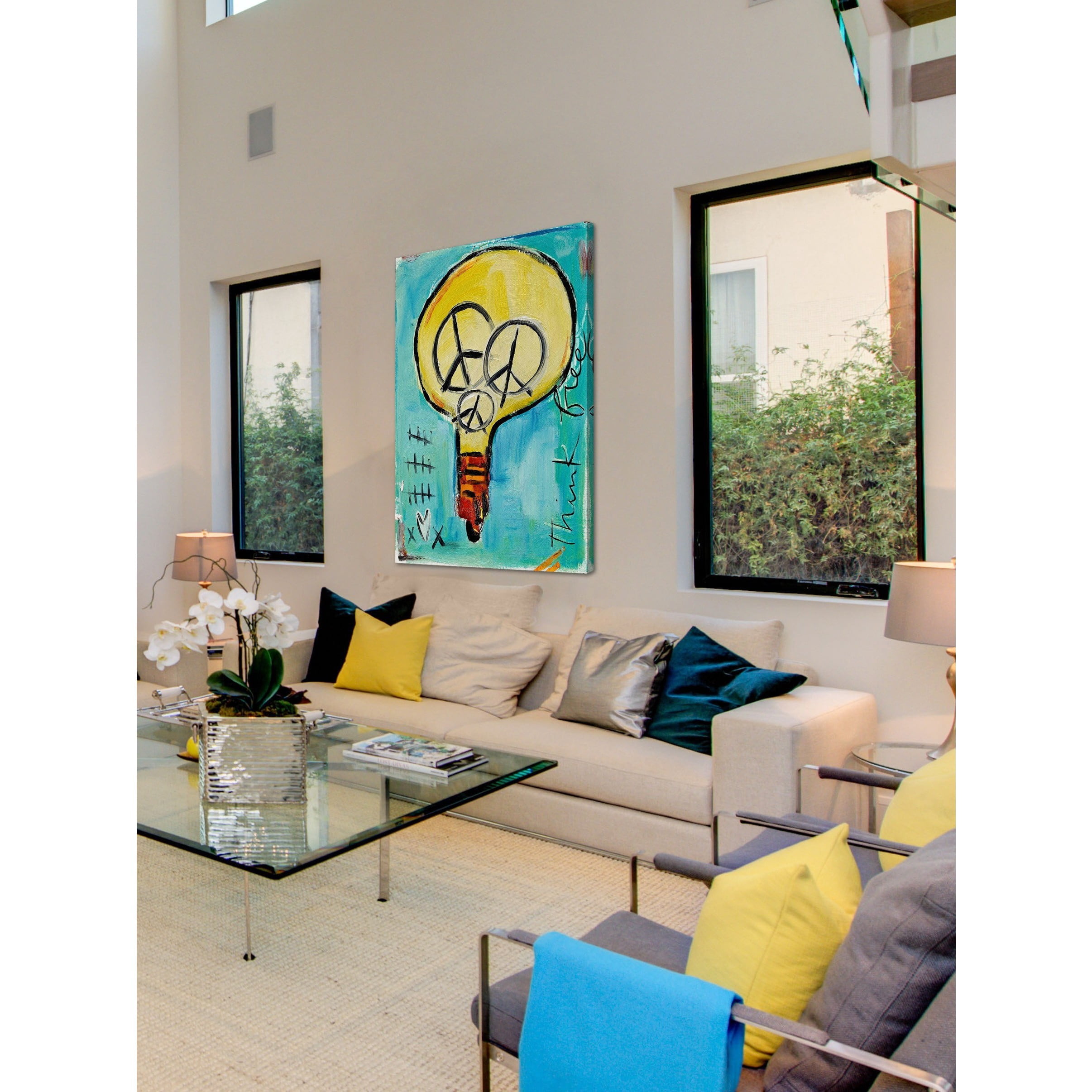 Marmont Hill "Light Bulb" by Tori Campisi  Painting Print on Canvas