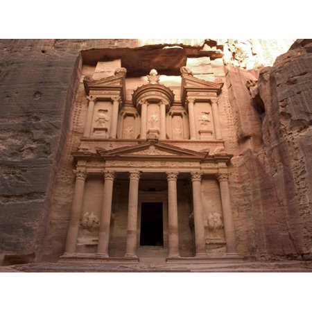 Morning Light on the Treasury, Petra, Unesco World Heritage Site, Wadi Musa, Jordan Print Wall Art By Christian