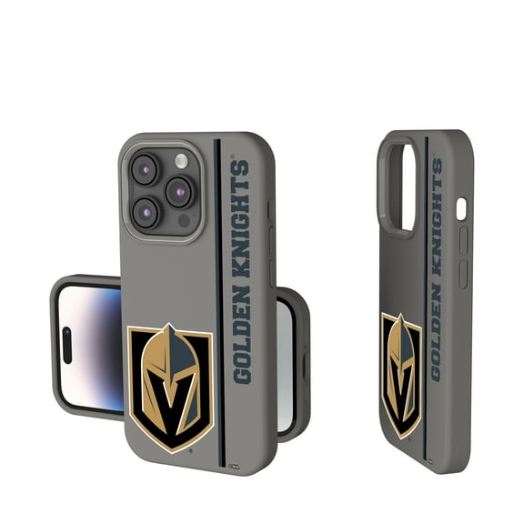 Keyscaper Gray Vegas Golden Knights Sidebar Soft Touch iPhone Case