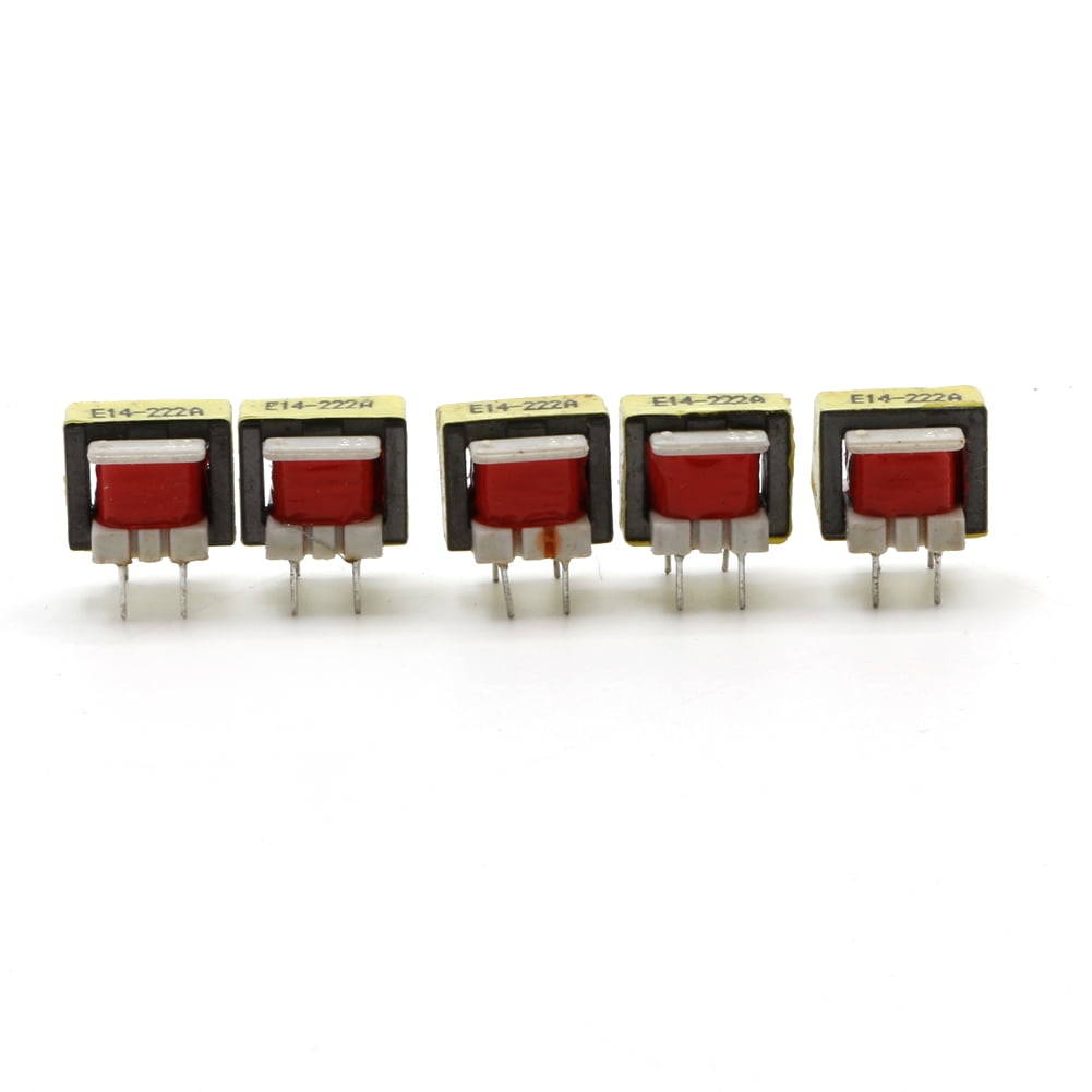 5Pcs 1300 : 8 Ohm Audio Transformer EE14 Transformateur POS Transformador