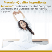Premier Research Labs RenaVen - Premier Kidney Support - With Fermented Cordyceps - Kidney Health & Functions - Cranberry, Alfalfa, Hydrangea & Parsley - Vegan - 60 Plant-Source Capsules