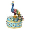 thumbnail image 1 of Caja de decoración de pavo real caja con bisagras de pavo real joyero con bisagras caja de almacenamiento de joyería para el hogar para la oficina ANGGREK Otros, 1 of 8
