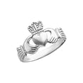 thumbnail image 2 of Ladies 14K White Gold Polished Claddagh Ring, 2 of 4