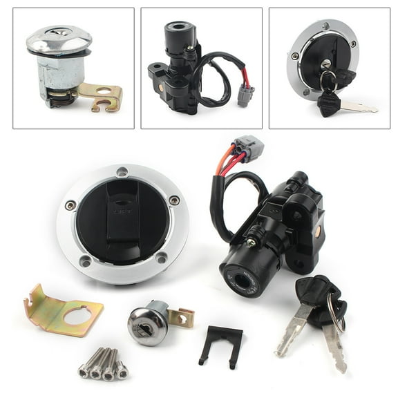 BFY Motorcycle Ignition Switch Fuel Gas Tank Cap Lock Key Set For Suzuki GSXR 600 750 1000 GSX650 GSX1250 SFV650 SV650 SV1000 etc.