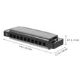 thumbnail image 4 of Professional Harmonica Exquisite Music Instrument for Beginner Students Musicians（Black）, 4 of 9