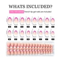 thumbnail image 3 of YTTAL 160pcs Press on Nails, Acrylic Fake Nail with Apricot Design, Full Cover False Nails Tips Glossy Nude Glue on Nails Artificial Stick on Nails for Women (multi-colored French nails, Medium), 3 of 9
