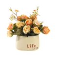 thumbnail image 1 of Flores artificiales, flores artificiales, plantas verdes, plantas en macetas, salón, comedor, decoración de escritorio, 1 of 5