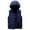 Blue, variant on Puffer vest Mens Thickened Windproof And Warm Jacket Down Cotton Vest
