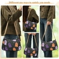 thumbnail image 4 of FORMRS Womens Shoulder Bag with Chain Strap Clutch Purse Cute Tote Handbag, Halloween Orange Ghosts, 4 of 7