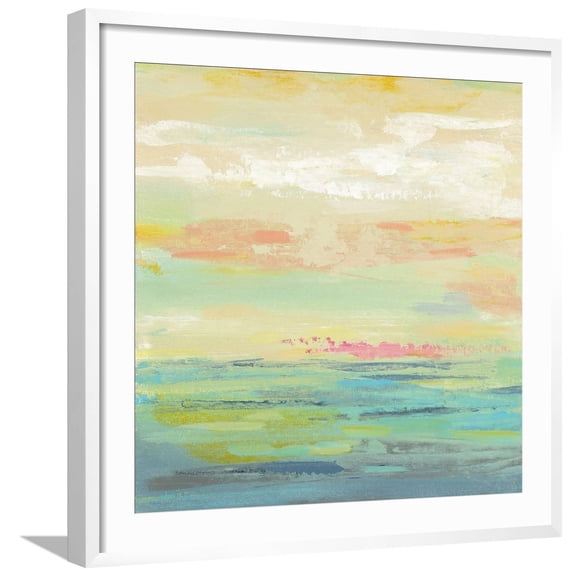 Art.com Pink Clouds II Art Print by Silvia Vassileva, White Frame Wall Art, 29" x 29"
