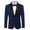 Dark Blue, variant on Men's Tuxedo Jacket Wedding Blazer One Button Dress Suit for Dinner,Prom,Party