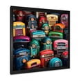 thumbnail image 2 of Designart "Colorful Jukebox Jamboree Rural Melodies Abound" Fashion Framed Wall Art Decor - Modern Colorful Jukeboxes Entryway Framed Wall Art, 2 of 6