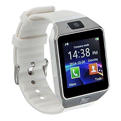 Amazingforless Dz09 White Bluetooth Smart Wrist Watch Phone Mate For Android Samsung Htc Lg Touch Screen Blue Tooth Smartwatch With Camera For Adults For Kids Supports Does Not Include Sim Memory Card