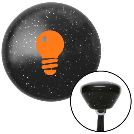 American Shifter Orange Light Bulb Black Retro Metal Flake Shift Knob with M16 x 1.5 Insert Shifter Brody