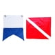 thumbnail image 1 of 2pcs Zulema Barco de Buceo Buzo Abajo Y Azul Bandera de buceo, 1 of 8