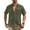 Army Green, variant on Mens Short Sleeve Button Down Linen Shirt with Spread Collar and Dual Chest Pockets for Casual or Office Wear