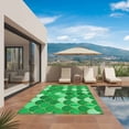 thumbnail image 3 of Green Fish Scale Outdoor Rug for Patio/Deck/Porch, Non-Slip Large Area Rug 5 x 8 Ft, Modern Geometric Ombre Abstract Moroccan Indoor Outdoor Rugs Washable Area Rugs, Camping Rug Carpet Runner, 3 of 8
