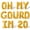 Gold, variant on Letter Balloons - OH MY GOURD IM 20 16" Inch Alphabet Letters Foil Mylar Balloon 20th Birthday Party Banner (White)