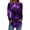 Dark Gray, variant on JULMCOMO Halloween Shirts for Women Funny Pumpkin Bat Castle Print Round Neck Long Sleeve Shirts Halloween Costume Holiday Tunic Tops Purple Pink 3XL