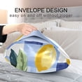 thumbnail image 4 of Yayeee Pillowcase Queen Size Set of 2 Satin Wrinkle Resistant Pillow Case, Cartoon Lemon Leaves, 4 of 7