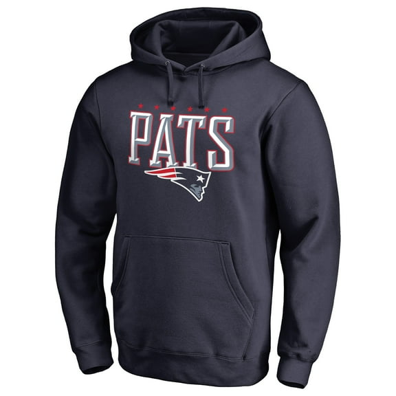 Men's Navy New England Patriots Hometown Collection True Patriot Pullover Hoodie
