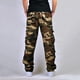 thumbnail image 4 of Pantalones largos para hombre, lisos, multibolsillos, lavados, para exteriores, informales, de algodón puro, 4 of 6