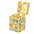 thumbnail image 5 of Matashi  Hand-Painted Enamel Tzedakah Charity Box Keepsake Treasure Box Embellished with Crystals and a Tree of Life Motif Design, 5 of 5