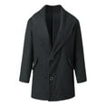thumbnail image 4 of LEEYNEER Womens Shawl Collar Wool Coat Long Coat Gray S, 4 of 7