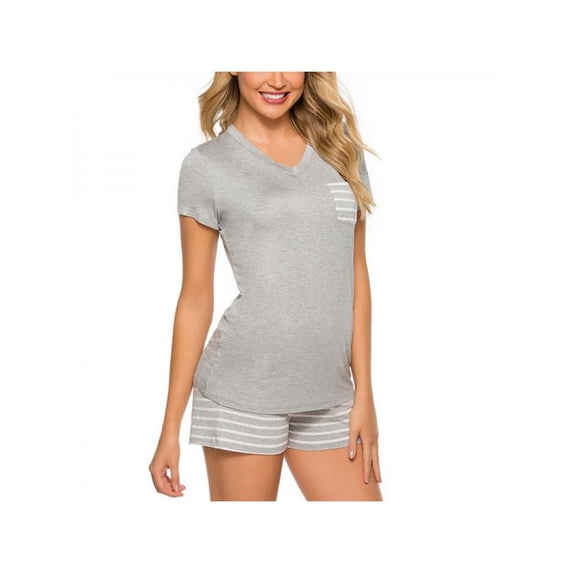 Zupora Women's Shorts Pajama Set Short Sleeve Sleepwear Nightwear