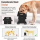 thumbnail image 4 of Comedero doble para perros, antideslizante, elevado y plegable, con altura ajustable, 4 of 5
