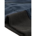 thumbnail image 5 of Unique Bargains Women's Stand Collar Zip Up Flap Pocket Long Sleeve Bomber Jacket XS Navy Blue, 5 of 6